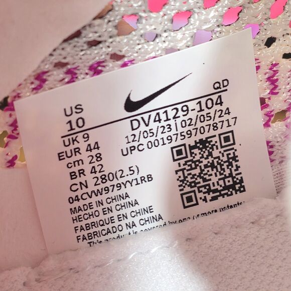 Nike ZoomX Vaporfly 3 NEXT% Running Shoes White Vivid Purple DV4129-104 Men's 10 - Picture 7 of 7